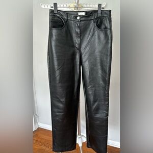 Aritzia - Wilfred Black Vegan Leather Pants